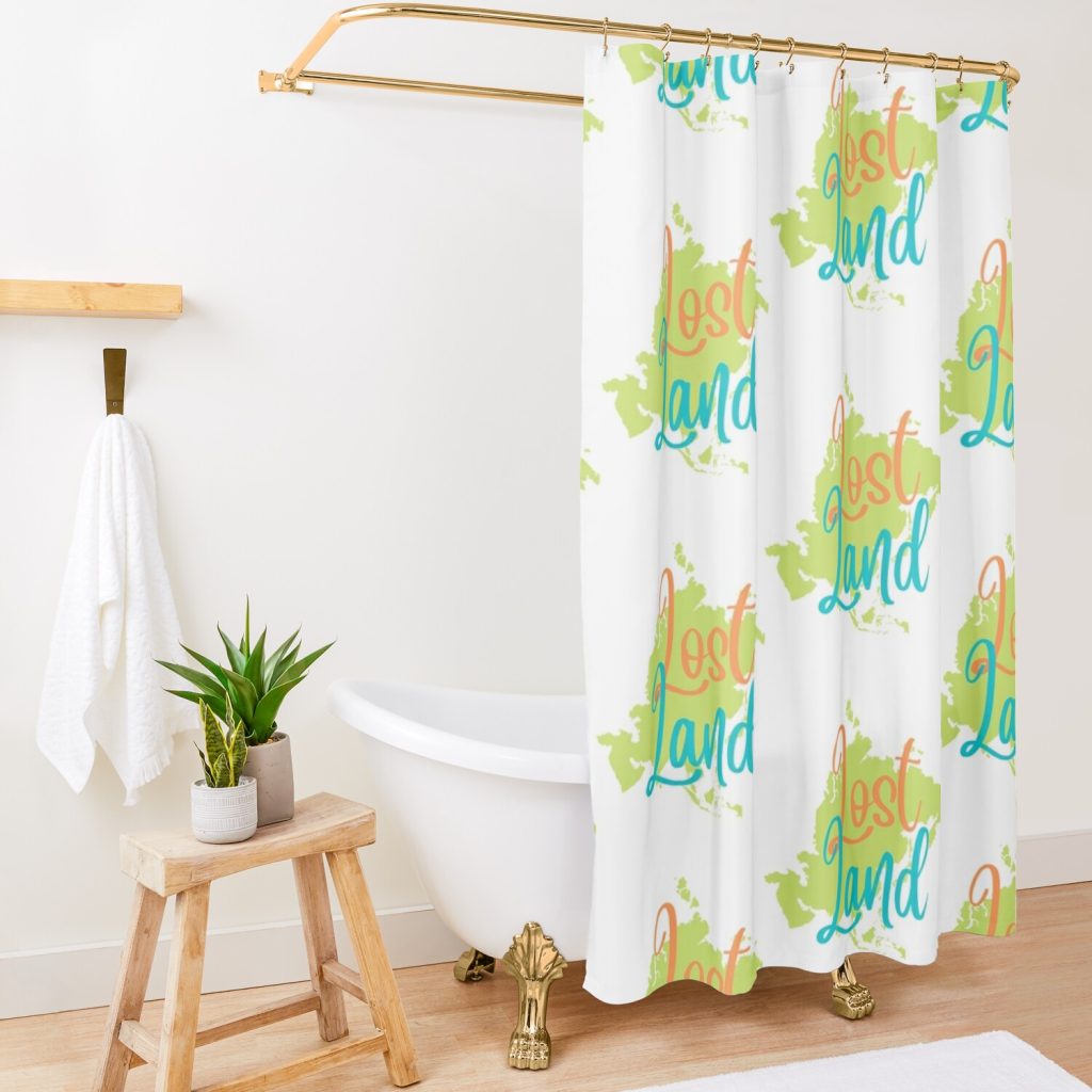 Lost Land Shower Curtain Official Subtronics Merch